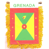 Mini Bandiera Di Grenada 4x6 Poliestere 100D – Striscione Da Finestra Con Ventosa - Foto 2