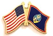 Guam Flag Lapel Pin - Double