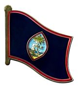 Guam Flag Lapel Pin - Single