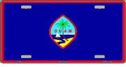 Guam Flag License Plate