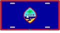 Guam Flag License Plate