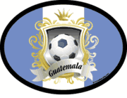 Guatemala Soccer Flag It Oval Decal