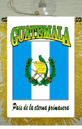 Guatemala Car Windshield, Window or Mirror Mini Banner Flag - Style 2