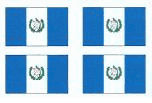 Guatemalan Flag Stickers - Sheet of 50