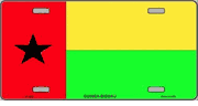 Guinea-Bissau Flag License Plate