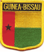 Guinea-Bissau Flag Shield Patch