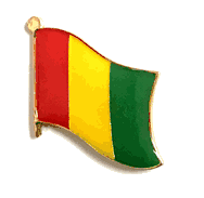 Guinea Flag Lapel Pin - Single