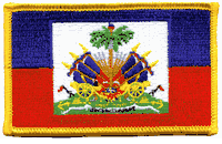 Haiti Flag Patch - Rectangle