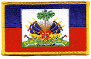 Haiti Flag Patch - Rectangle