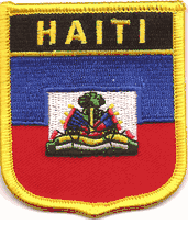 Haiti Flag Shield Patch
