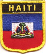 Haiti Flag Shield Patch