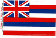 Hawaii Flag Decal Sticker