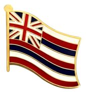 Hawaii Flag Lapel Pin - Single