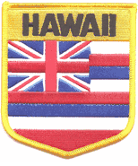 Hawaii Flag Shield Patch