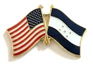 Honduras Flag Lapel Pin - Double
