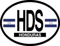 Honduras Flag It Oval Decal