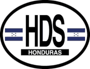 Honduras Flag It Oval Decal