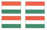 Hungarian Flag Stickers  - Sheet of 50