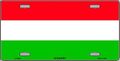 Hungary Flag License Plate