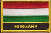 Hungary Flag Patch With Name