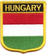 Hungary Flag Shield Patch