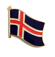 Iceland Flag Lapel Pin - Single