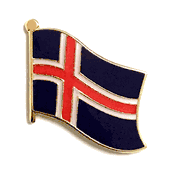 Iceland Flag Lapel Pin - Single