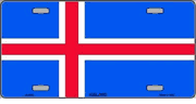 Iceland Flag License Plate