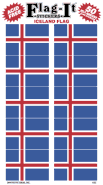 Iceland Flag Stickers - Icelandic Flag Stickers - 50 per pkg.