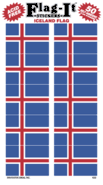 Iceland Flag Stickers - Icelandic Flag Stickers - 50 per pkg.
