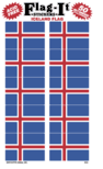 Iceland Flag Stickers - Icelandic Flag Stickers - 50 per pkg.