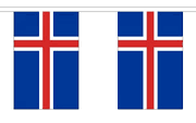 Iceland String Flag Bunting - 30'