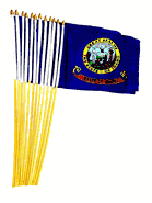 Idaho 12" x 18" Miniature Stick Flags