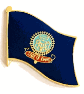 Idaho Flag Lapel Pin - Single