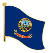 Idaho Flag Lapel Pin - Single