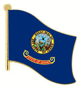 Idaho Flag Lapel Pin - Single