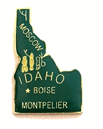 Idaho Map Lapel Pin