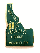 Idaho Map Lapel Pin