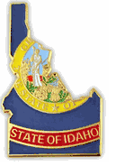 Idaho Map Lapel Pin - Updated Version