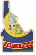 Idaho Map Lapel Pin - Updated Version