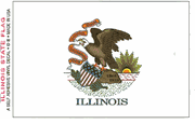 Illinois Flag Decal Stickers