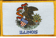 Illinois Flag Patch