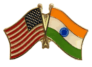 India Flag Lapel Pin - Double