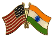 India Flag Lapel Pin - Double