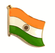 India Flag Lapel Pin - Single