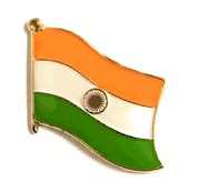 India Flag Lapel Pin - Single