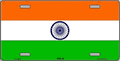 India Flag License Plate