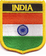 India Flag Shield Patch