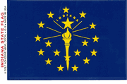 Indiana Flag Decal Stickers