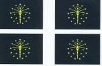 Indiana Flag Stickers